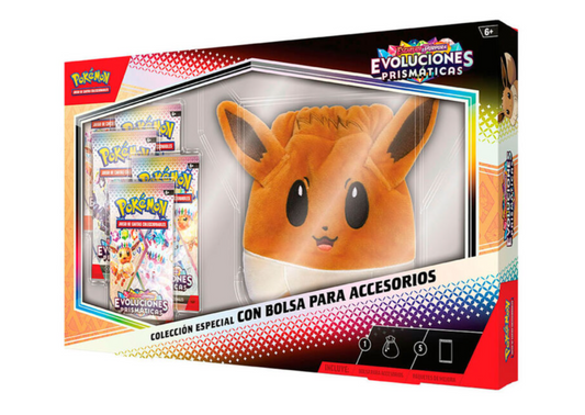 Pokemon Blister Evoluciones Prismáticas y Bolsa Eevee español