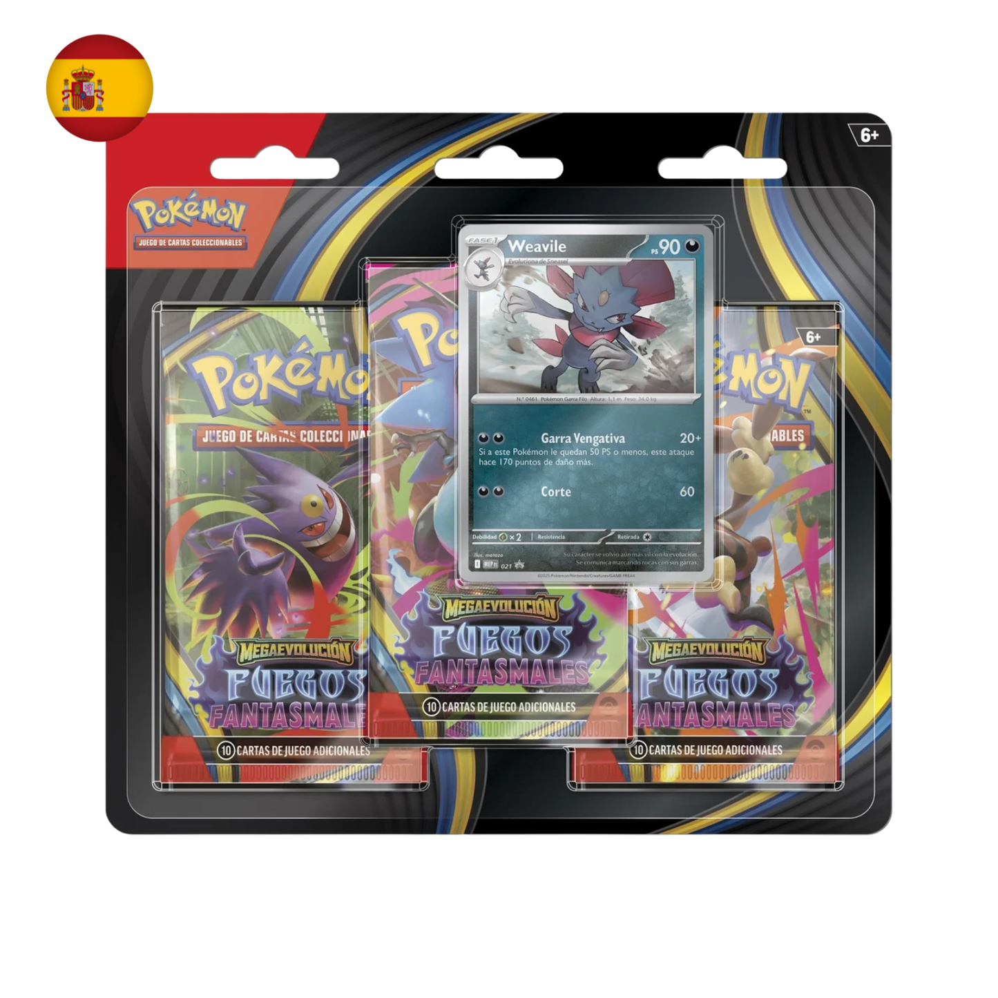 Pokemon Blister Fuegos Fantasmales (Sneasel o Weavile) Español