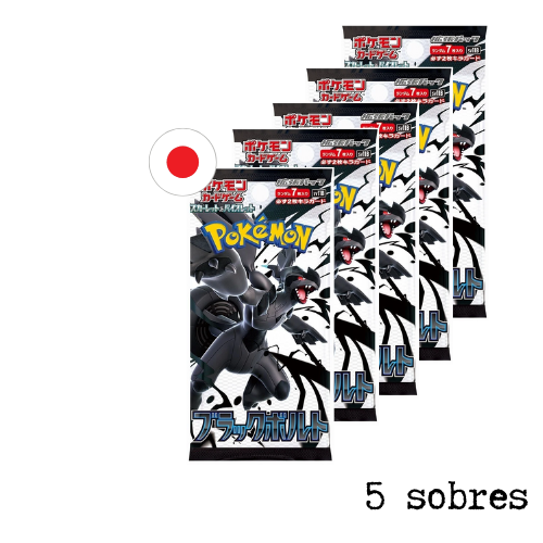 Pack 5 sobres Black Bolt Japonesa