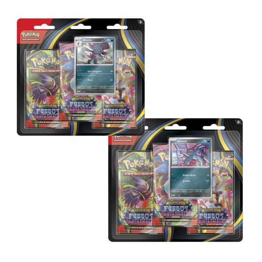 Pokemon Blister Fuegos Fantasmales (Sneasel o Weavile) Español