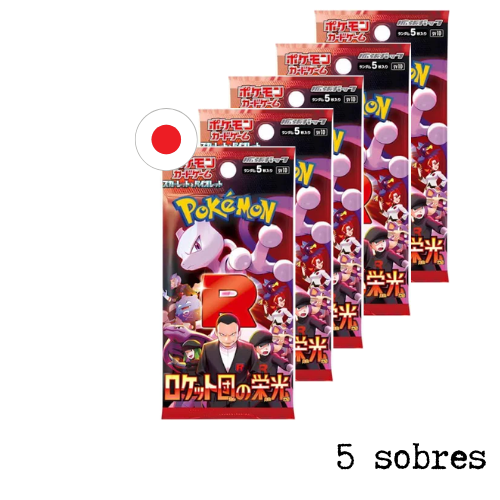 Pack 5 sobres Glory of Team Rocket Japonesa